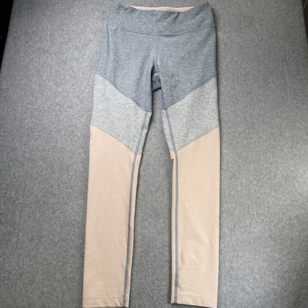 Outdoor Voices Women's Colorblock Leggings Gray Pink Size‎ Small High Rise